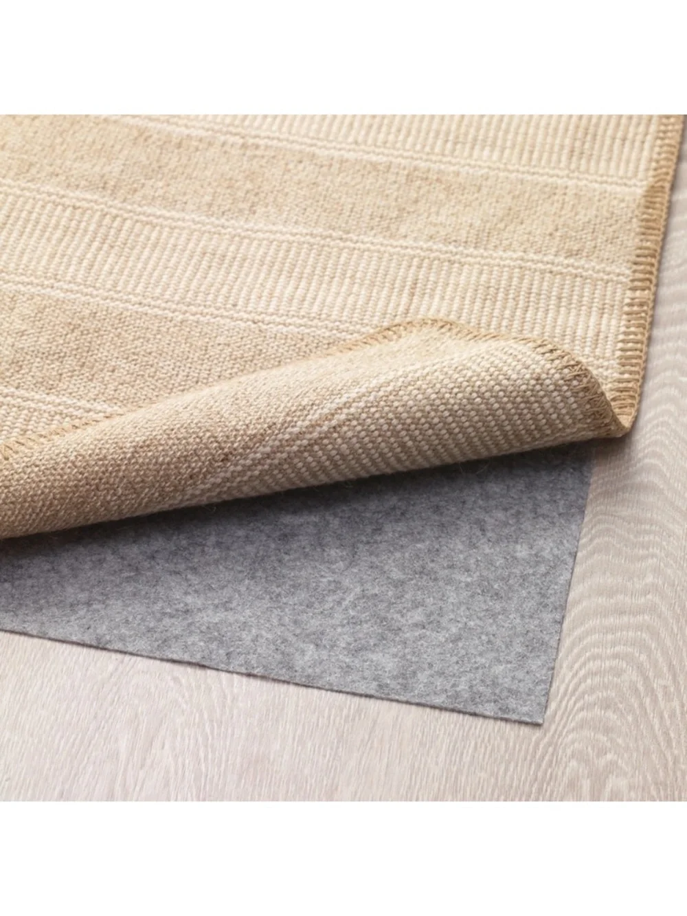 IKEA KLEJS Rug Bundle 2 NEW Jute Cotton Tan Woven Stripes 1’8” x 2’7” Floor Mats